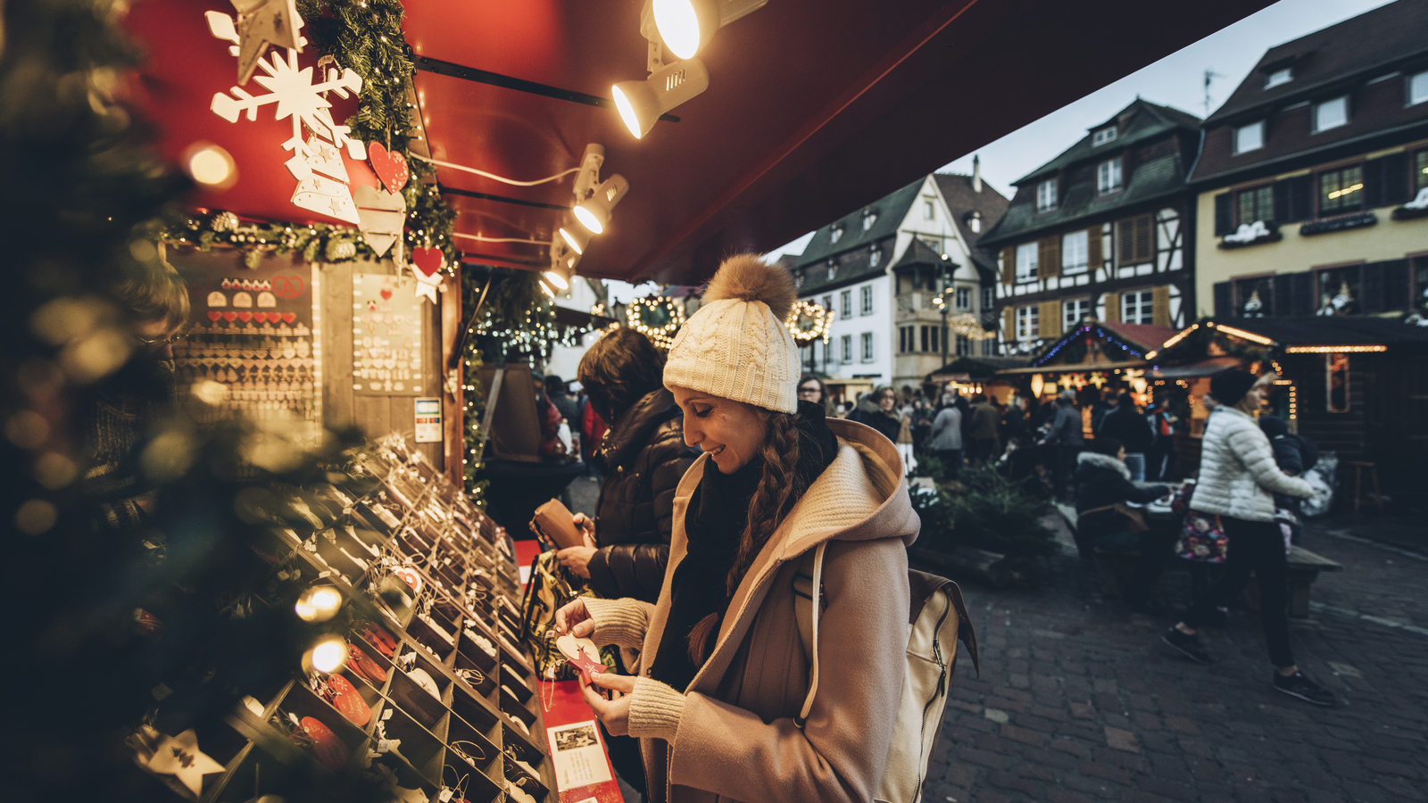 Étal de marché de Noël - Alsace